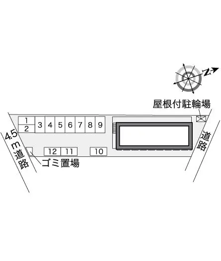 ★手数料０円★岐阜市下鵜飼 月極駐車場